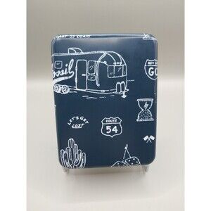 Fossil Wallet Hard Case Watch/Wallet Tin